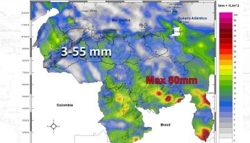 Estas son las regiones donde se esperan lluvias y actividad eléctrica durante este #6Jun, según Inameh