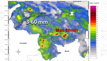 Venezuela amanece bajo nubosidad y precipitaciones en múltiples estados este #7Jun