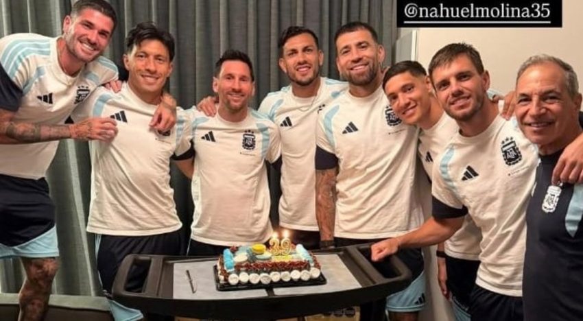 Messi mostró la intimidad de su cumpleaños 39 con la Selección: quiénes están en la foto y el detalle goloso que se hizo viral