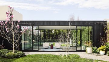 Esta casa victoriana en Melbourne, rodeada de vegetación, ha cobrado nueva vida y ha teñido sus paredes del color de moda