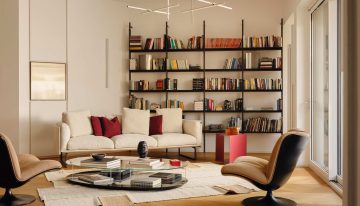 Un apartamento de elegancia clásica en un edificio de Caccia Dominioni en Milán