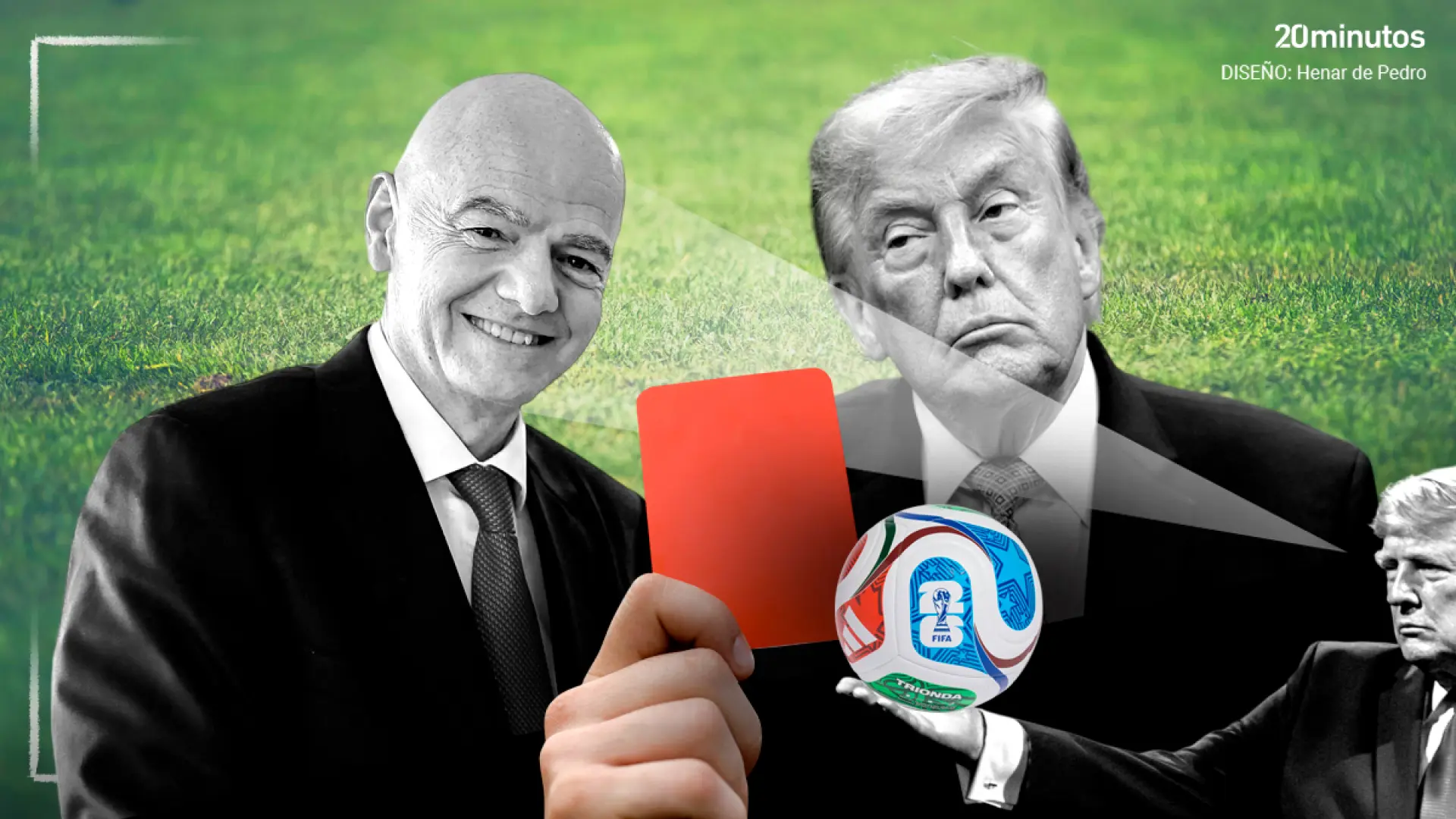 Infantino y Trump: la historia de una relación de amistad y favores que subyace tras el 'lío Mundial' por la retirada de una tarjeta roja