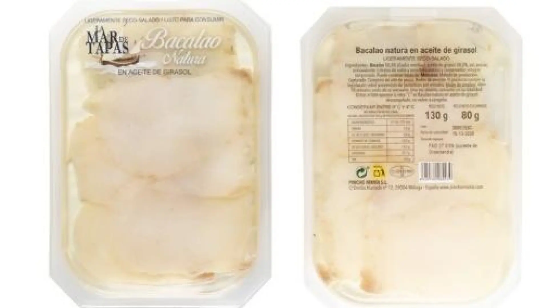 Alertan de la presencia de 'Listeria monocytogenes' en lotes de bacalao en aceite de girasol procedente de España