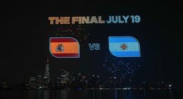 Así iluminó el cielo de Nueva York el espectáculo de drones previo a la Final del Mundial 2026