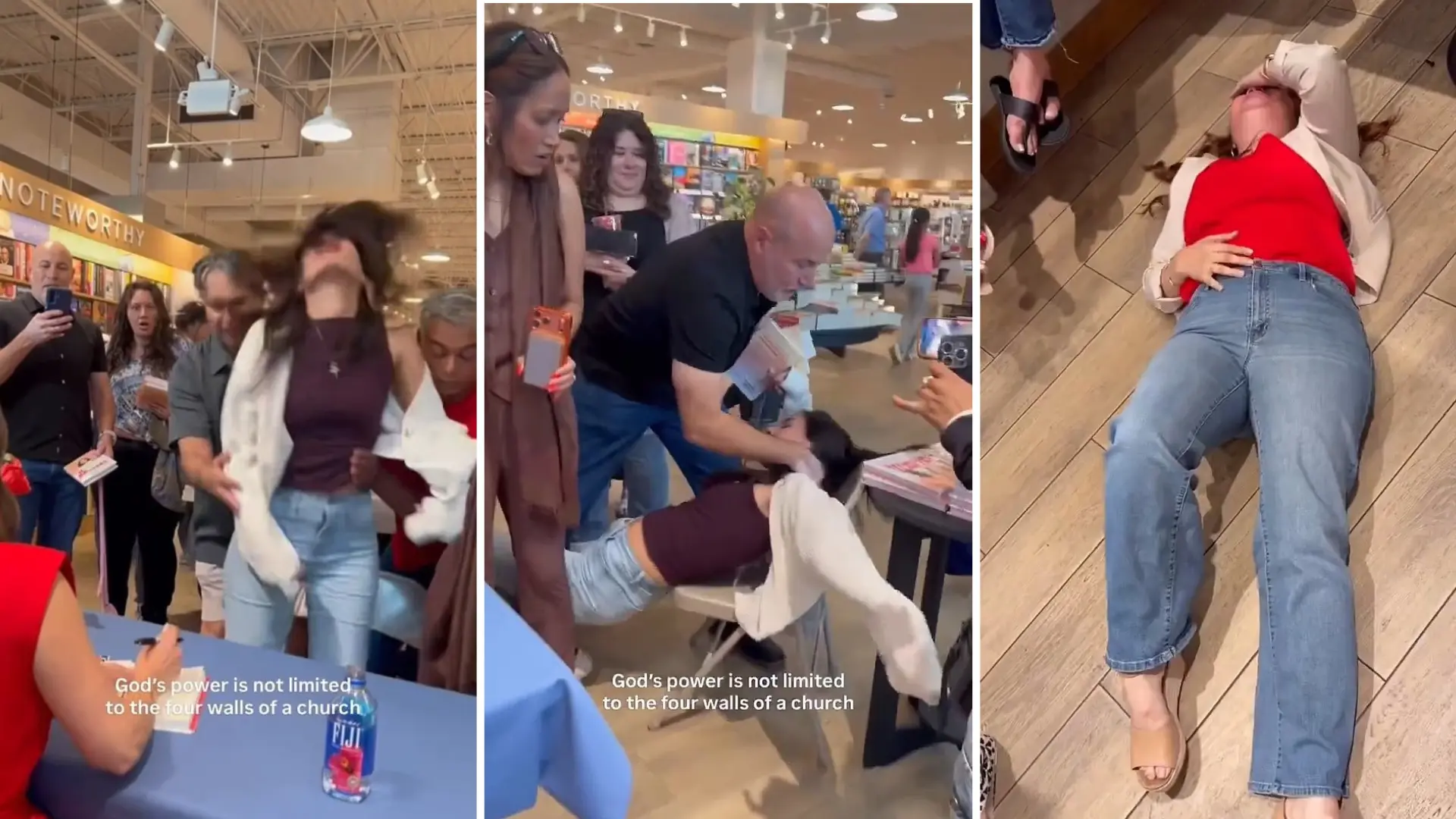 Desmayos, convulsiones y llantos: las reacciones en una firma de libros de una autora autoproclamada como una 'apóstol'