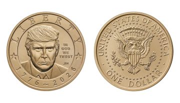 Todo lo que se sabe sobre la nueva moneda de 1 dólar con la imagen de Trump