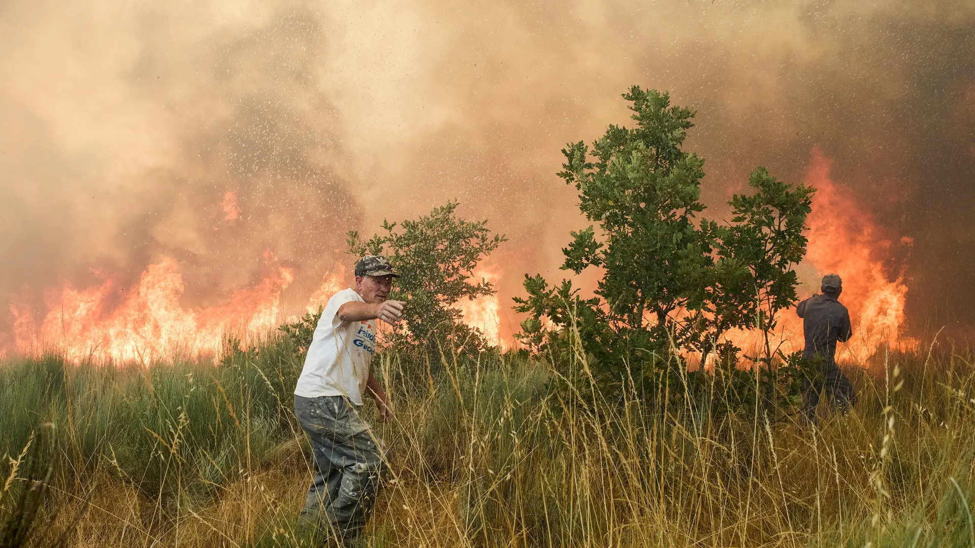 Extinguido el gran incendio en Guarda, al norte de Portugal, que preocupaba en la frontera con Salamanca