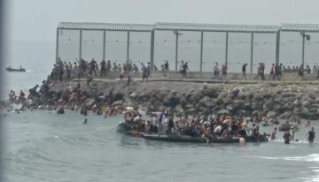 España envía al ejército a Ceuta tras la entrada masiva de migrantes desde Marruecos