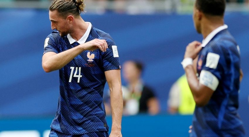 Bronca interna en Francia por el bochornoso primer tiempo ante Inglaterra: Rabiot denunció «actitudes inadmisibles» en algunos de sus compañeros
