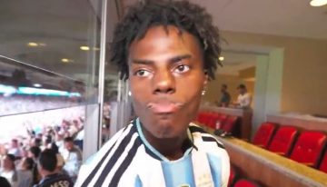 El falso hincha de la Selección: el streamer Speed se puso la camiseta argentina, pero abandonó el estadio con bronca por el triunfo