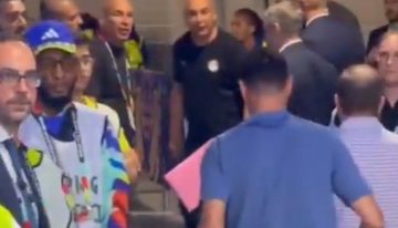 El tenso cara a cara entre el DT de Egipto, Hossam Hassan, y Scaloni tras el partido