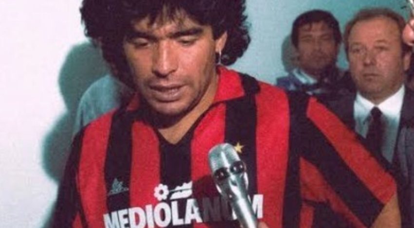 El día que Maradona le pidió la camiseta a Franco Baresi: «Es un recuerdo que guardaré para toda la vida»