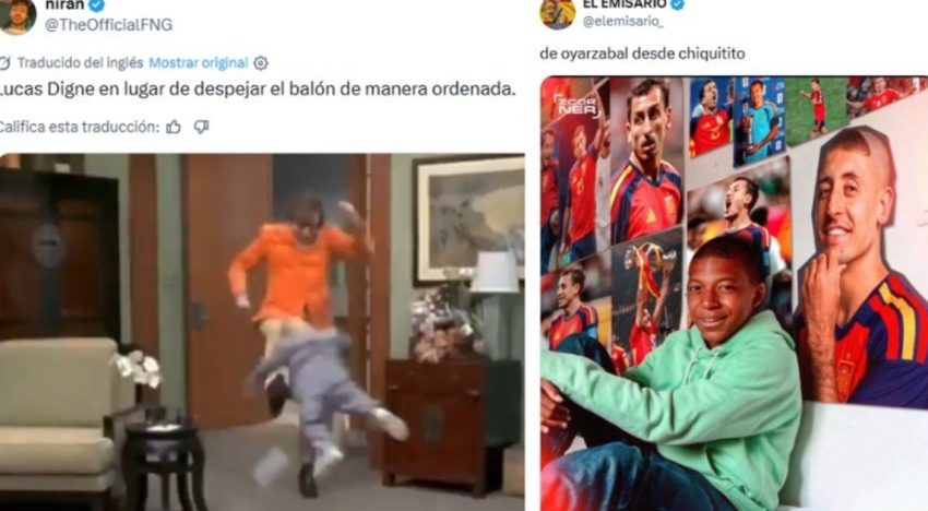 Los mejores memes de España vs Francia: la patada de Digne, las burlas a Mbappé y Oyarzabal destapado