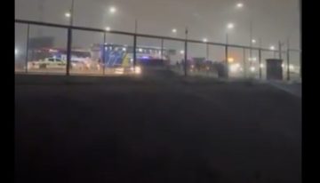 Balean a uno de los micros que trasladaba a hinchas de Tigre, tras el duelo copero con Nacional en Uruguay: hay un herido