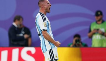 El gol de Mac Allister contra Suiza: Messi alcanzó a Pelé y Alexis abrió de cabeza el partido de Argentina ante Suiza