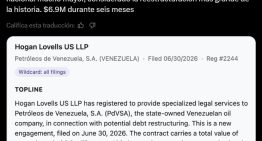 Pdvsa registró ante EEUU a Hogan Lovells como representante para la reestructuración de su deuda