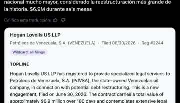 Pdvsa registró ante EEUU a Hogan Lovells como representante para la reestructuración de su deuda