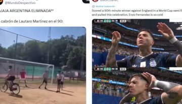 Los mejores memes de Argentina vs Inglaterra: la batalla de Atlanta, el Topo Gigio de Enzo Fernández y el cabezazo salvador de Lautaro Martínez