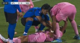 Un compañero de Messi dejó la cancha en ambulancia tras sufrir un golpazo en el triunfo de Inter Miami sobre Montreal