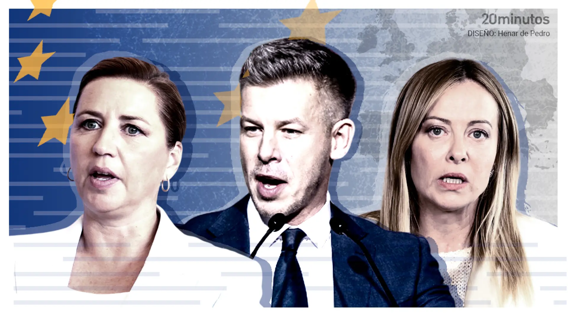 Magyar, Frederiksen, Meloni… los rostros que han protagonizado el curso político en la UE