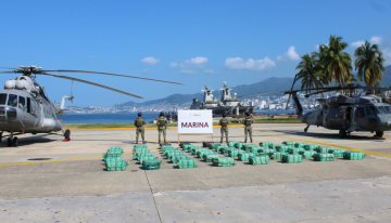 Marina asegura en Guerrero 1.9 toneladas de cocaína valuadas en 405 millones de pesos