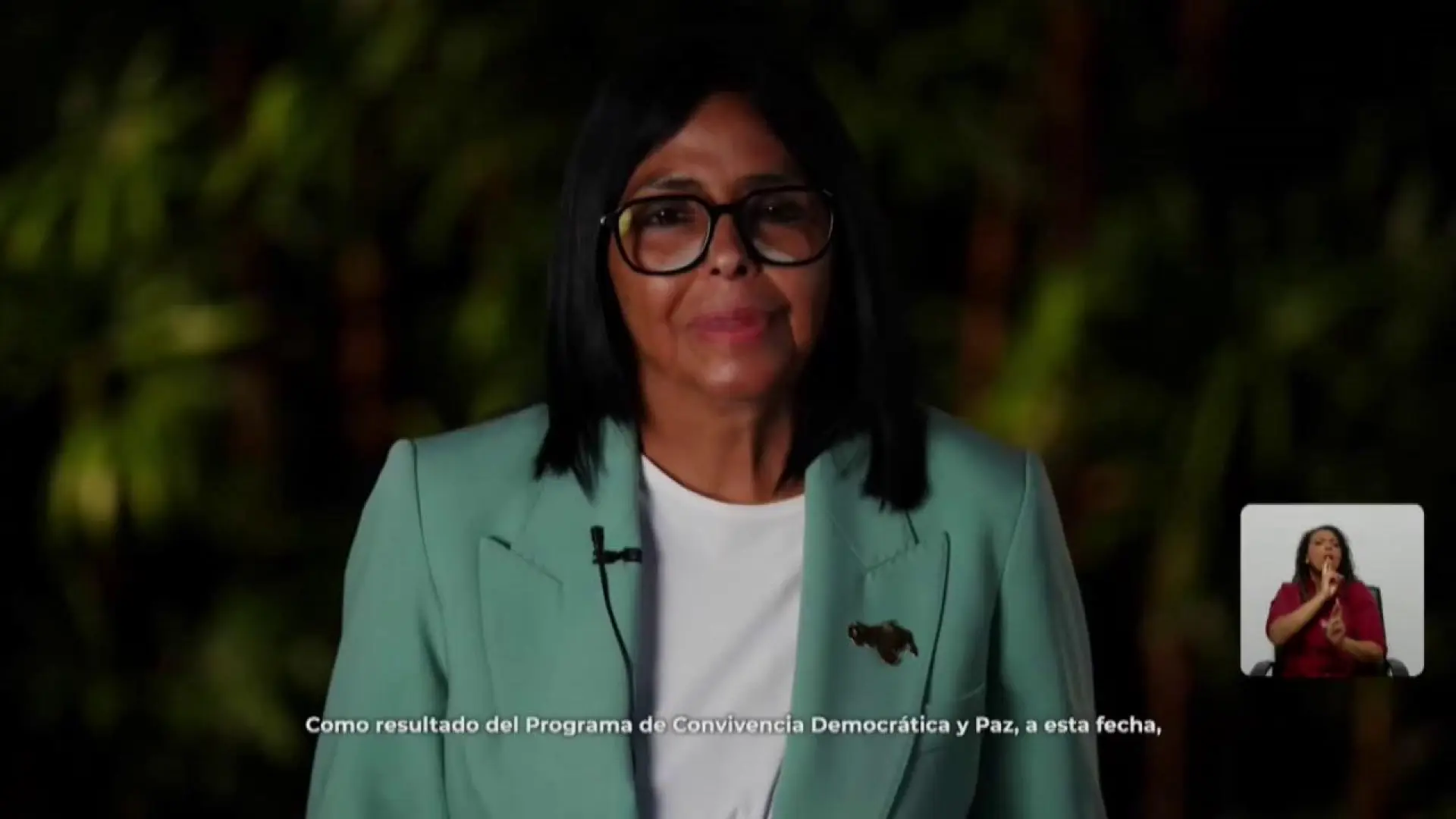 Delcy Rodríguez dice que 1.046 venezolanos han sido liberados desde enero pasado