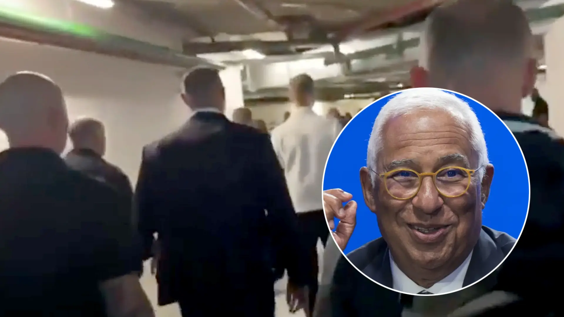 Antonio Costa, evacuado de urgencia a un refugio en Kiev por un ataque ruso