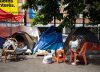 VIDEO: torrencial aguacero afectó a familias refugiadas en carpas en las calles de Caracas