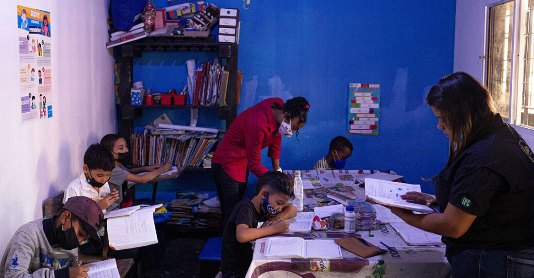 Microescuelas en zonas vulnerables. Foto: Cristian Hernandez