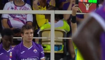 Franco Mastantuono debutó en Fiorentina: poco más de media hora en la goleada sobre Benevento por la Coppa Italia