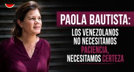 Paola de Alemán: Esta negociación es diferente, porque EEUU está detrás (Entrevista exclusiva)