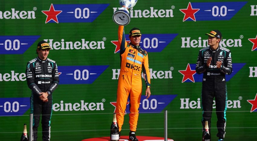 Lando Norris ganó el caótico GP de Países Bajos: el vigente campeón de Fórmula 1 sumó su segundo triunfo seguido tras el accidente de Verstappen