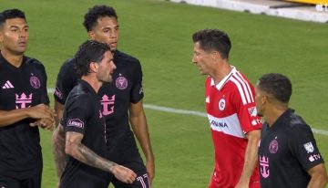 «¿Quién sos, bobo?»: el tenso cruce entre De Paul y Lewandoski en el empate entre Inter Miami y Chicago Fire