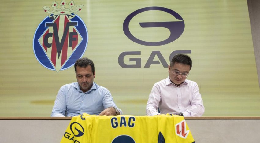 La china GAC se convierte en patrocinador oficial del Villarreal CF hasta 2028