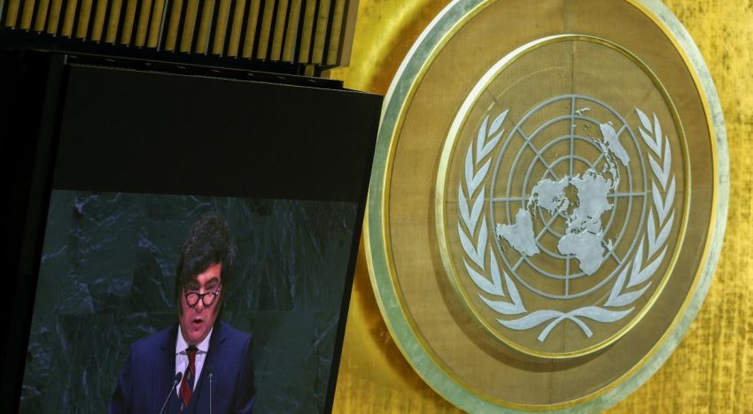 Milei dice que la ONU es una «organización inútil» que alimenta una «casta de parásitos»