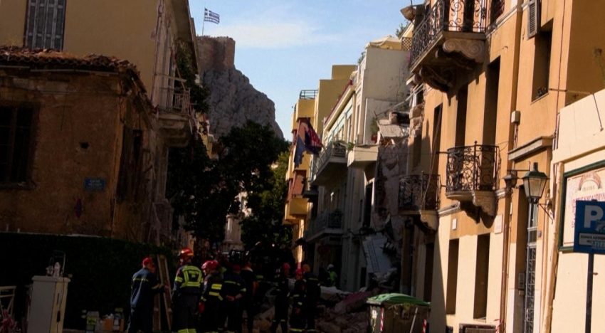 Asciende a seis el saldo de muertos tras el derrumbe de un edificio en el centro de Atenas