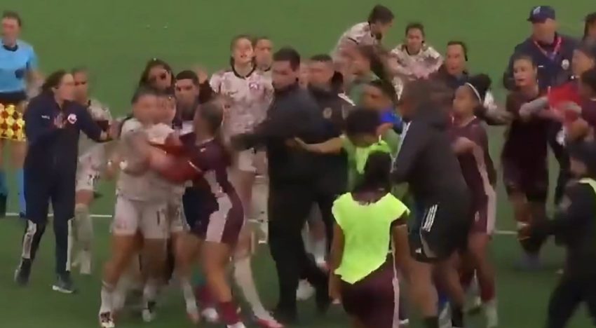 Venezuela le ganó a Chile la final femenina del fútbol en los Juegos Suramericanos 2026 y terminaron en una batalla campal