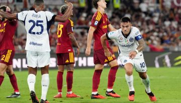 Lautaro Martínez, héroe del Inter: doblete y empate ante la Roma de Dybala y Molina