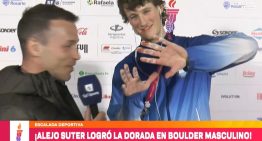 Terminó con los dedos ensangrentados y le dio la medalla dorada a la Argentina en escalada en los Juegos Suramericanos: «Di todo»