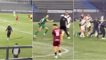 Escándalo en el fútbol de Uruguay: entraron a la cancha encapuchados y agredieron a jugadores de su equipo