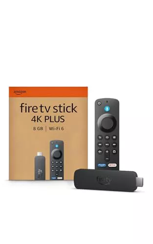 Amazon Fire TV Stick 4K Plus, compatible con Wi-Fi 6, Dolby Vision, Dolby Atmos y HDR10+, encuentra series más rápido con Alexa+