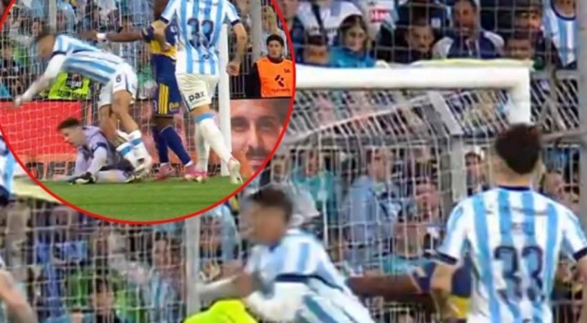 La polémica en la victoria de Boca ante Racing: el empujón de Valencia que no cobró Gariano y podría haber cambiado el resultado