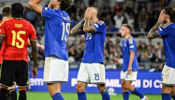Otra jornada negra para Italia: derrota ante Bélgica, silbidos y un futuro que vuelve a llenarse de dudas