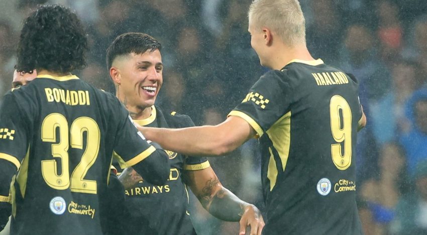 Enzo Fernández debutó en Champions con el Manchester City y le dio una asistencia a Haaland para el triunfo vs Porto