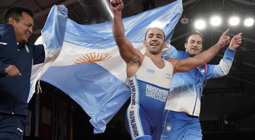 De olímpico con Armenia al oro para Argentina en los Suramericanos: la leyenda de la lucha que a los 40 años se enamoró «del tango, el bife y el vino»
