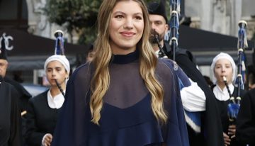 La infanta Sofía, más guapa que nunca, sorprende con un look vaporoso con volantes y transparencias en los Premios Princesa de Asturias