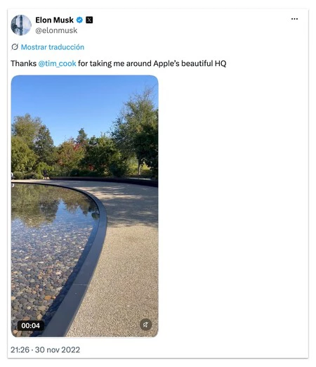 Tweet Apple Park