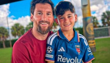 Nico Paz habló sobre la foto del hijo de Lionel Messi con la camiseta del Como: «Es un placer y un honor»