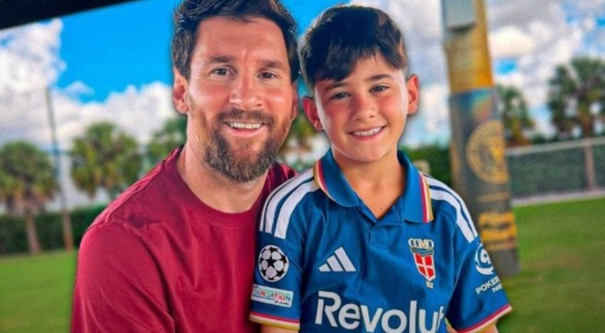 Nico Paz habló sobre la foto del hijo de Lionel Messi con la camiseta del Como: «Es un placer y un honor»