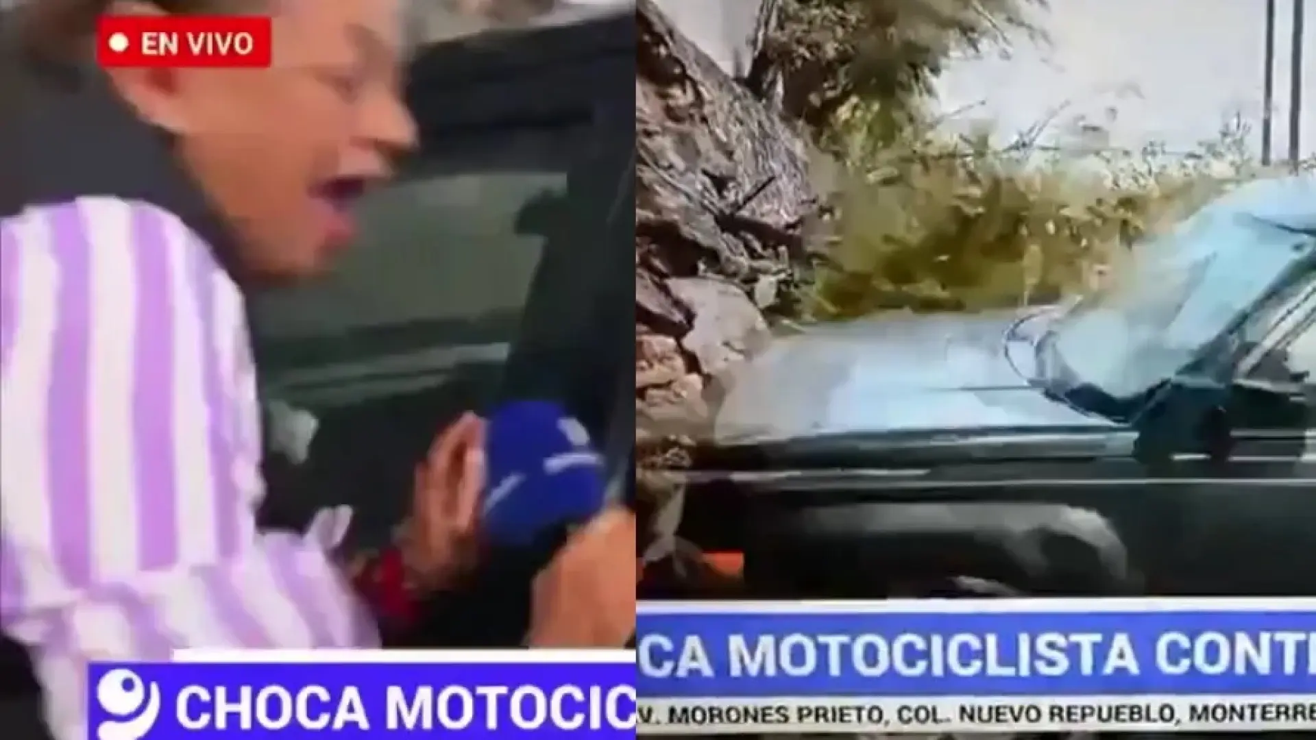 Una reportera de televisión y su cámara son atropellados en pleno directo: «Necesito urgentemente la dirección»